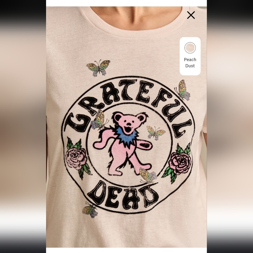 NWT Grateful Dead Butterflies Classic Crew - Picture 3 of 10